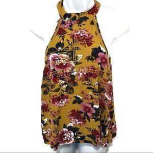 Live to be Spoiled Floral Halter Blouse Embroidery